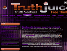 Tablet Screenshot of news.truthjuice.co.uk
